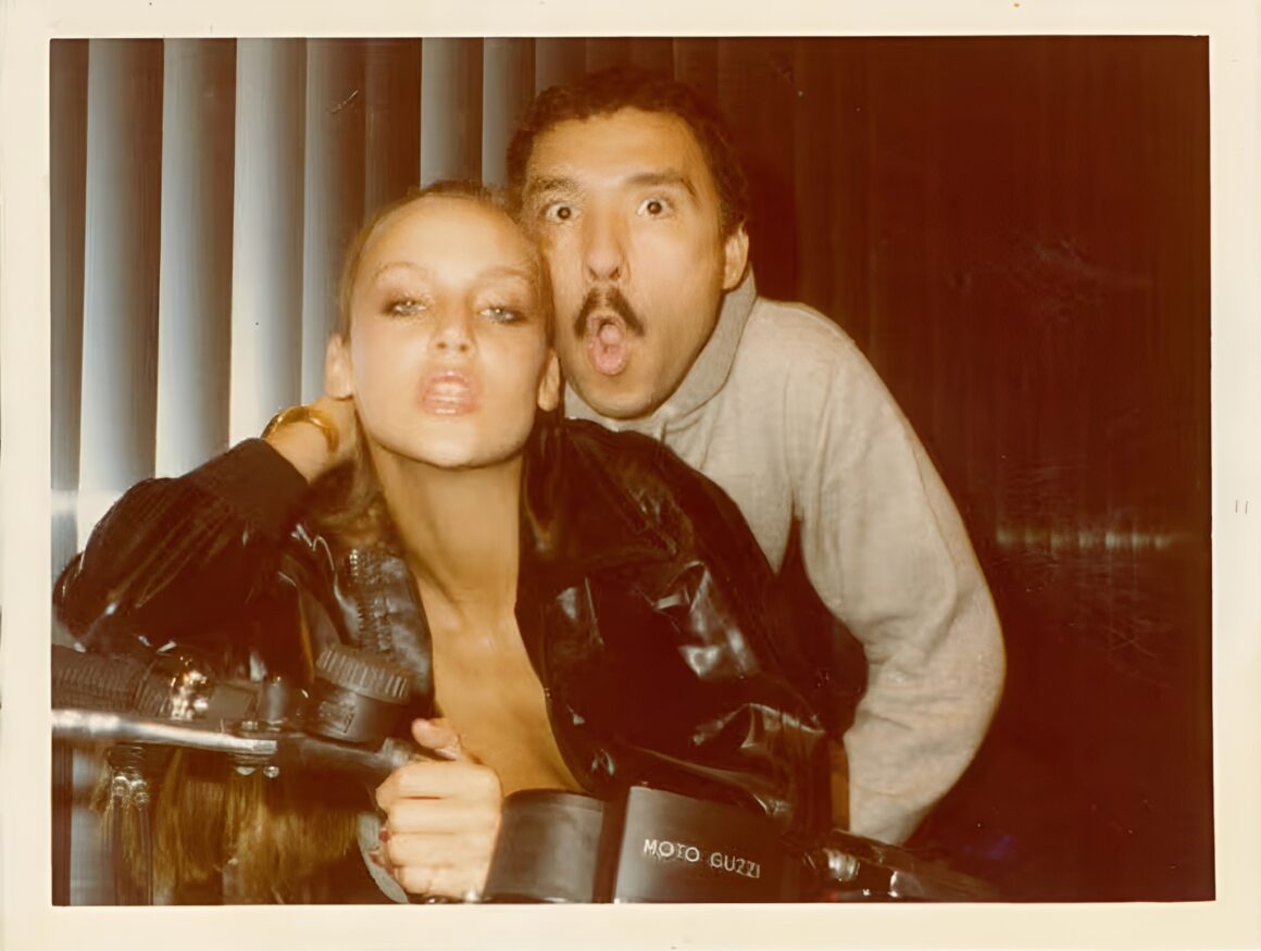 Polaroid photo of Antonio Lopez and model Jerry Hall